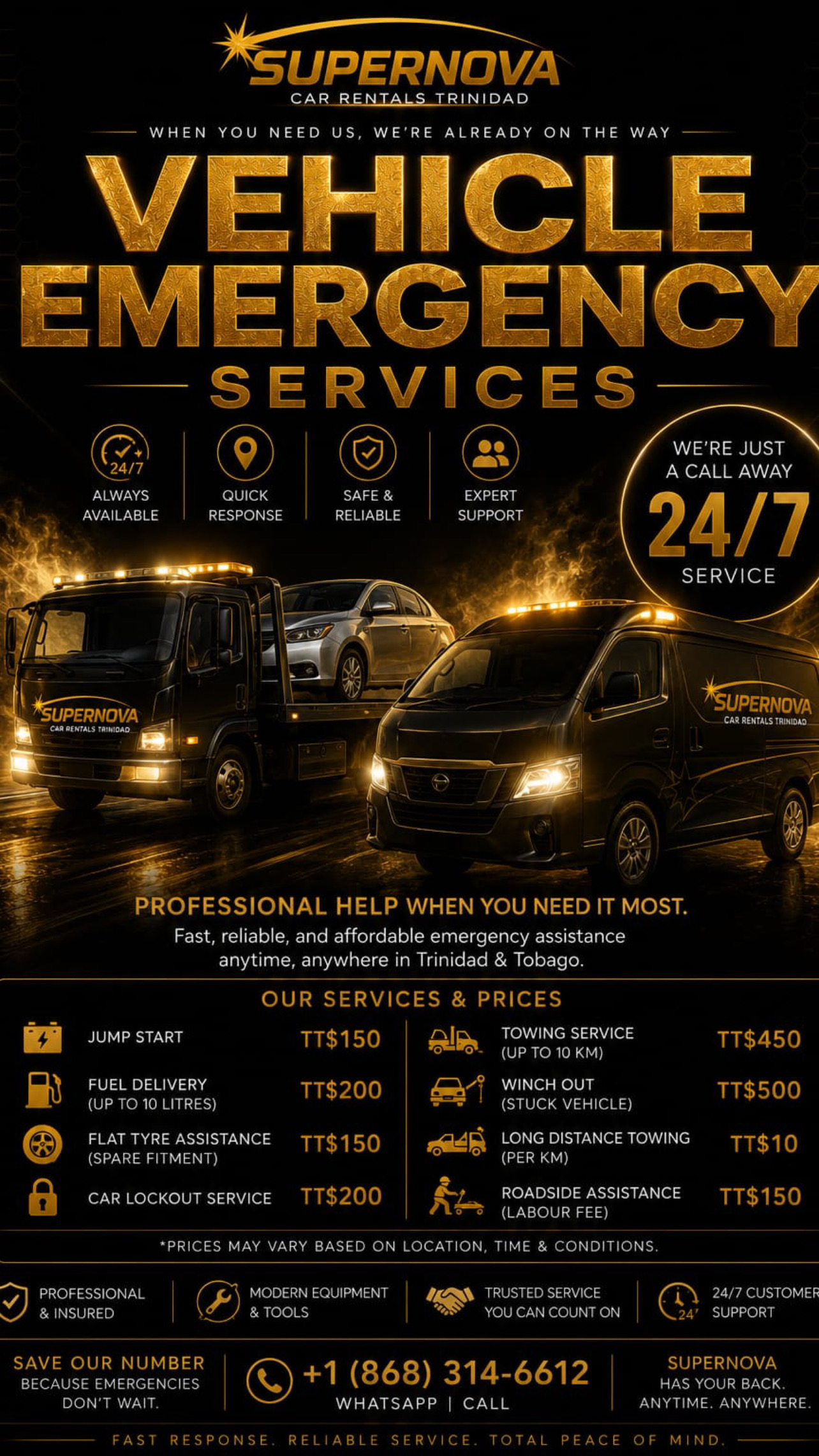 Vehicle emergency services